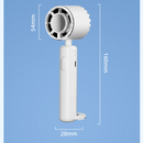 Khaki Portable Ice Cooling Handheld Fan USB Rechargeable 2000mAh Silent Battery Fan for Office and Outdoor Use Personal Cooling Solution for Local Professionals