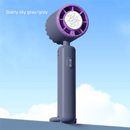 Grey Portable Ice Cooling Handheld Fan USB Rechargeable 2000mAh Silent Battery Fan for Office and Outdoor Use Personal Cooling Solution for Local Professionals