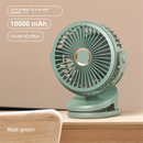 Green 10000mAh Portable Clip on Fan with 720 Degree Rotation 4 Speeds for Stroller Kitchen Office Desk Quiet Rechargeable Cooling Solution for Local Homes
