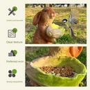 Cute Resin Rabbit Bird Feeder for Outdoor Garden Courtyard Balcony Landscape Decoration Durable Waterproof Animal Statue for Local Wild Bird Enthusiasts