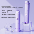 Purple Electric Hair Remover for Women 2-in-1 Dual Head Trimmer and Shaver with Ceramic Blades IPX7 Waterproof for Painless Full Body and Bikini Grooming