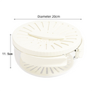 White large Multi-functional Fruit and Vegetable Washing Bowl with Lid and Hidden Handle Double-Layer Drainage Container for Refrigerator Storage and Outdoor Picnic Efficient Food Preservation for Local Standard Kitchens