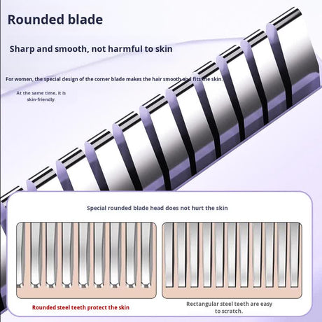 Pink Electric Hair Remover for Women Dual-Head Design Wireless Rechargeable Trimmer for Bikini and Full Body Painless Grooming for Local Professionals
