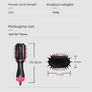 Black 1000W Professional Hot Air Brush with 3-Temperature & 2-Speed Control – Dual Voltage Hair Styler for Smooth, Voluminous Blowouts