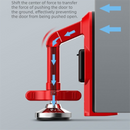 Red Portable Door Stopper Security Lock Heavy-Duty Alloy Construction for Solo Travelers and Home Safety Reliable Anti-Theft Solution for Local Use