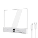 White LED Flat Panel Reading Light with 99m Timer 3 Color Modes Stepless Dimming Rechargeable Eye Protection Book Light for Bedside Dormitory Local Standard