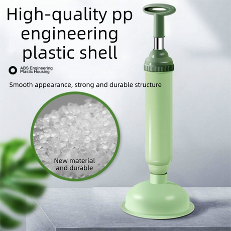 Green High-Pressure Toilet Plunger with Vacuum Seal – Powerful Drain Unclogger for Toilets, Sinks & Drains (45cm)
