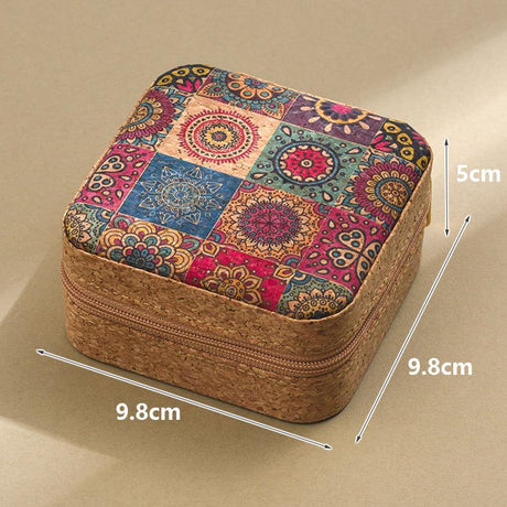 Brown Sunflower Design Portable Sewing Kit – Compact Travel Set with Needles, Thread, Scissors, Thimble, and Pin Cushion for Home, Dorm, or Emergency Repairs