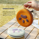 Yellow Portable Foldable Dual Bowl for Pets – Silicone Feeding and Water Dish with Compact Storage Design