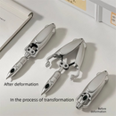 5-Pcs Transformable Squid-Style Pen – Compact Mechanical Writing Tool with Hinged Design and 0.5mm Ballpoint Tip