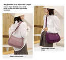 Women's Lightweight Nylon Crossbody Bag Waterproof Multi Pocket Shoulder Purse Travel Messenger Aqua Blue
