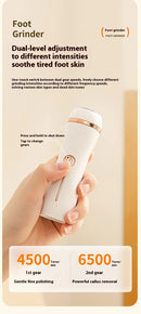 Electric Foot Callus Remover Rechargeable Pedicure Tool with 3 Grinding Heads Portable Dead Skin Exfoliator Peach Pink