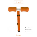 Portable Sit-Up Assistant Bar Door & Bed Anchor Core Trainer Adjustable Ab Workout Equipment Orange