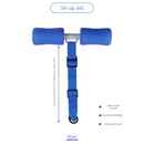 Portable Sit-Up Assistant Bar Door & Bed Anchor Core Trainer Adjustable Ab Workout Equipment Blue