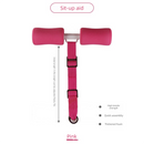 Portable Sit-Up Assistant Bar Door & Bed Anchor Core Trainer Adjustable Ab Workout Equipment Pink