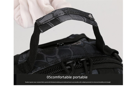 Tactical Sling Bag Jungle Digital Camo 600D Waterproof Crossbody Backpack MOLLE EDC Shoulder Pack for Hiking