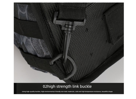 High Visibility Red Tactical Sling Bag 600D Waterproof Crossbody Backpack MOLLE First Aid EDC Pack for Cycling