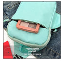 Unisex Mini Nylon Crossbody Sling Bag Chest Pouch Adjustable Wide Strap Lightweight Coffee for Travel Sports & Festivals