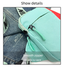 Unisex Mini Nylon Crossbody Sling Bag Chest Pouch Adjustable Wide Strap Lightweight Red for Travel Sports & Festivals