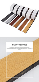 EVA Faux Teak Boat Flooring Border Trim Self Adhesive Marine Decking Strip Non Slip Foam Sheet for Yacht Caravan RV (Light Brown & White, 240cm x 5.7cm)