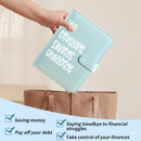 100 Envelope Savings Challenge Binder A5 Budget Planner Book PU Leather Cash Stuffing Money Organiser with Magnetic Closure & Tracker (Pink)