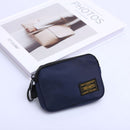 Small Nylon Coin Purse Zip Wallet Waterproof Mini Pouch Key Card Holder Lightweight EDC Organizer Royal Blue (12x9cm)