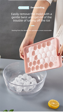 2 PCS Large Diamond Ice Cube Trays with Lids 4 Cavity Geometric Sphere Ice Ball Maker Mould Stackable Hard Plastic for Whiskey Cocktails Blue