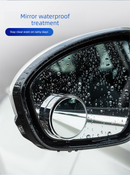 2Pcs Car Blind Spot Mirrors Suction Cup Vacuum Adsorption 360 Adjustable Round Rear View Convex Mirror Waterproof Sliver Frame for Cars SUVs