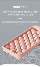 2 PCS Large Diamond Ice Cube Trays with Lids 4 Cavity Geometric Sphere Ice Ball Maker Mould Stackable Hard Plastic for Whiskey Cocktails Pink