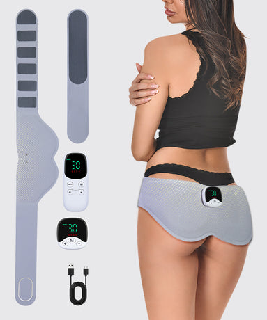 Electric Hip Trainer EMS Muscle Stimulator Buttock Lifting Belt with Remote Control 10 Modes 30 Intensity Levels Rechargeable Home Gym Workout