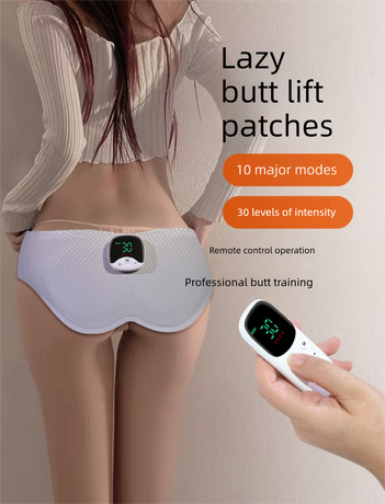 Electric Hip Trainer EMS Muscle Stimulator Buttock Lifting Belt with Remote Control 10 Modes 30 Intensity Levels Rechargeable Home Gym Workout