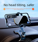 Universal Dashboard Car Phone Holder 360° Rotating Clip Mount HUD Design Anti-Slip Cradle for 4-7.2 Inch Smartphones GPS Navigation