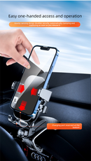 Universal Dashboard Car Phone Holder 360° Rotating Clip Mount HUD Design Anti-Slip Cradle for 4-7.2 Inch Smartphones GPS Navigation