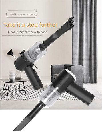 Pink 3-in-1 Portable Cordless Mini Vacuum Cleaner Handheld Air Duster & Blower USB Rechargeable Kit for Car Interior Home Office Keyboard Pet Hair