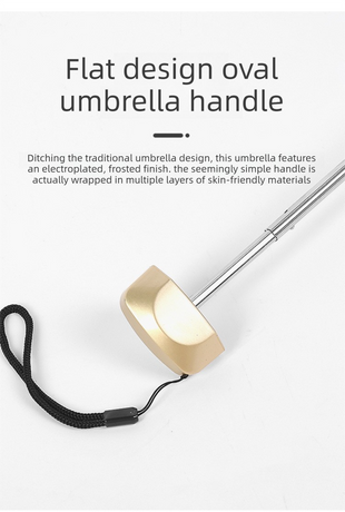 Compact Mini Pocket Umbrella UPF50+ Sun Protection Lightweight Travel Parasol - Windproof 5-Fold Rain Shade with Flat Gold Handle (Pink)