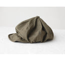 Oversized Slouchy Newsboy Cap - Vintage Japanese Style Baker Boy Hat - Soft Textured Fabric - Black (Adjustable 54-60cm)