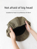 Oversized Slouchy Newsboy Cap - Vintage Japanese Style Baker Boy Hat - Soft Textured Fabric - Beige (Adjustable 54-60cm)