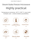 12-Cup Silicone Muffin Pan - Non-Stick Red Baking Mould for Cupcakes, Egg Bites & Tarts - Food Grade, Heat Resistant & Dishwasher Safe (29.5cm)