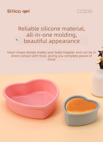 7 Inch Heart Shaped Silicone Cake Mould - Pink Non-Stick Baking Pan for Birthday & Anniversary Cakes - Heat Resistant Tray with Reinforced Rim (20.5cm)