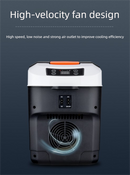 10L Portable Electric Cooler & Warmer Car Fridge with Digital Display 12V/240V Dual Power for Camping Road Trips & Home Office Brown