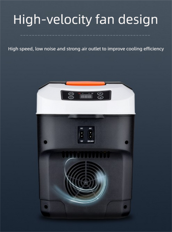 10L Portable Electric Cooler & Warmer Car Fridge with Digital Display 12V/240V Dual Power for Camping Road Trips & Home Office Brown