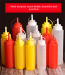 3 PCS Squeeze Sauce Bottle Set 400ml White Red Yellow Leakproof Condiment Dispenser for Salad Dressing Ketchup Mustard