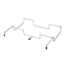2 PCS Portable Folding Trash Bag Holder Stand Stainless Steel Garbage Bag Rack for Camping Picnic Kitchen and Student Desk Natural Finish