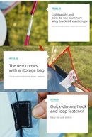 Single Person Off-Ground Camping Tent Portable Folding Bed Cover with Mosquito Net UV-Resistant Fishing Tent Black