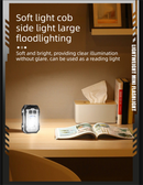 Mini EDC Keychain Flashlight Dual LED Super Bright 750mAh Type-C Rechargeable Magnetic Torch Work Light Black