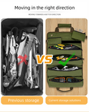 Heavy Duty Tool Roll Up Bag Organiser Multi-Pocket Canvas Carry Pouch for Electrician DIY Mechanic & 4WD Camping Camouflage Colour
