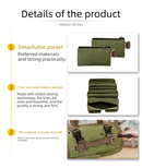 Heavy Duty Tool Roll Up Bag Organiser Multi-Pocket Canvas Carry Pouch for Electrician DIY Mechanic & 4WD Camping Light Grey