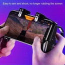 K21 Mobile Game Controller Gamepad L1 R1 Trigger Fire Buttons Ergonomic Grip for PUBG COD Mobile iOS Android Phone Black
