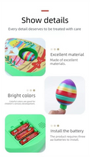 Easter Egg Decorating Kit Electric DIY Egg Painting Machine with 8 Colourful Markers and 3 Toy Eggs Rainbow Set