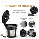 Reusable K-Cup Coffee Pod Filter for Ninja Dual Brew Coffee Makers Triple Hole Capsule Shell UA2227